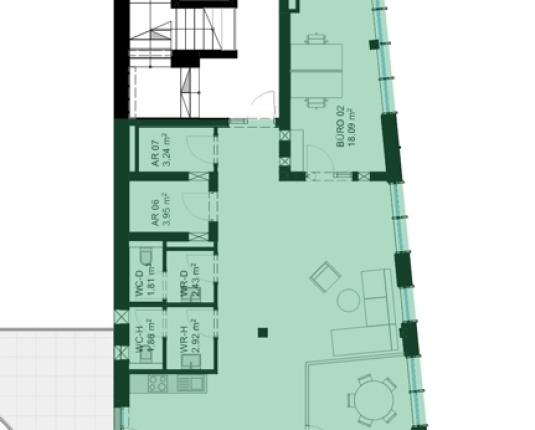 Schneller ans Ziel – NEUBAU: Großzügiges Büro