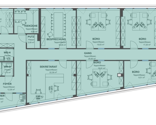 Modernes Büro in repräsentativem Gebäude