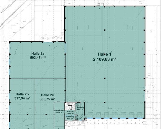 NEUBAU: Hallen & Büroflächen