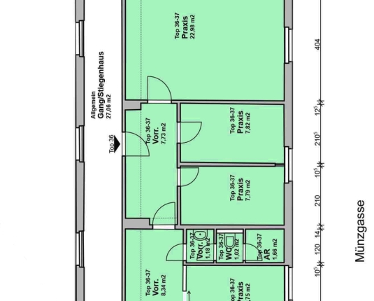 Zentrales Büro Nähe Mönchsbergaufzug